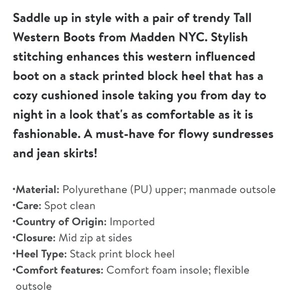 Madden NYC Women's Embroidered Tall Western Boots - Picture 5 of 6